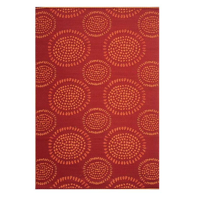 Recycled Plastic Indoor/Outdoor Rugs 4x6 - Red